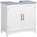 kleankin Pedestal Under Sink Cabinet, Bathroom Storage Vanity Unit, White