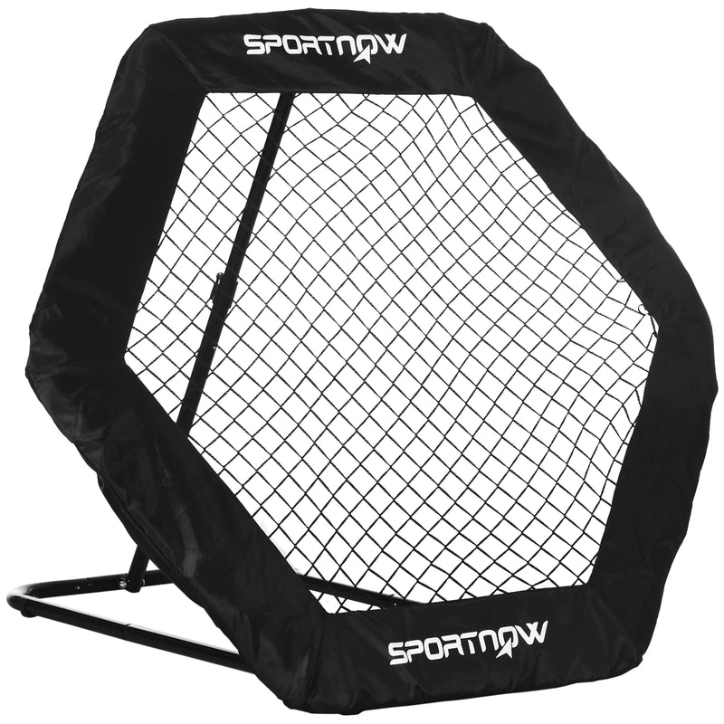 SPORTNOW Foldable Rebounder Net, Football Training Net with Adjustable Angles