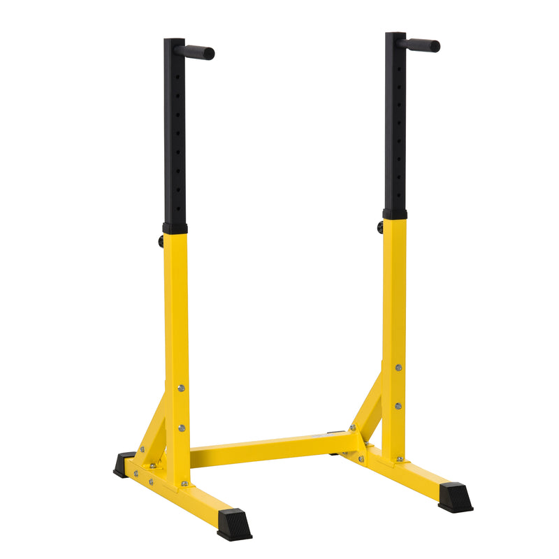 HOMCOM Dip Station Chin Up Parallel Bars Pull Up Power Tower Home Gym Workout