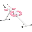 SPORTNOW Foldable Ab Machine, Abs Trainer with Adjustable Height, LCD Monitor