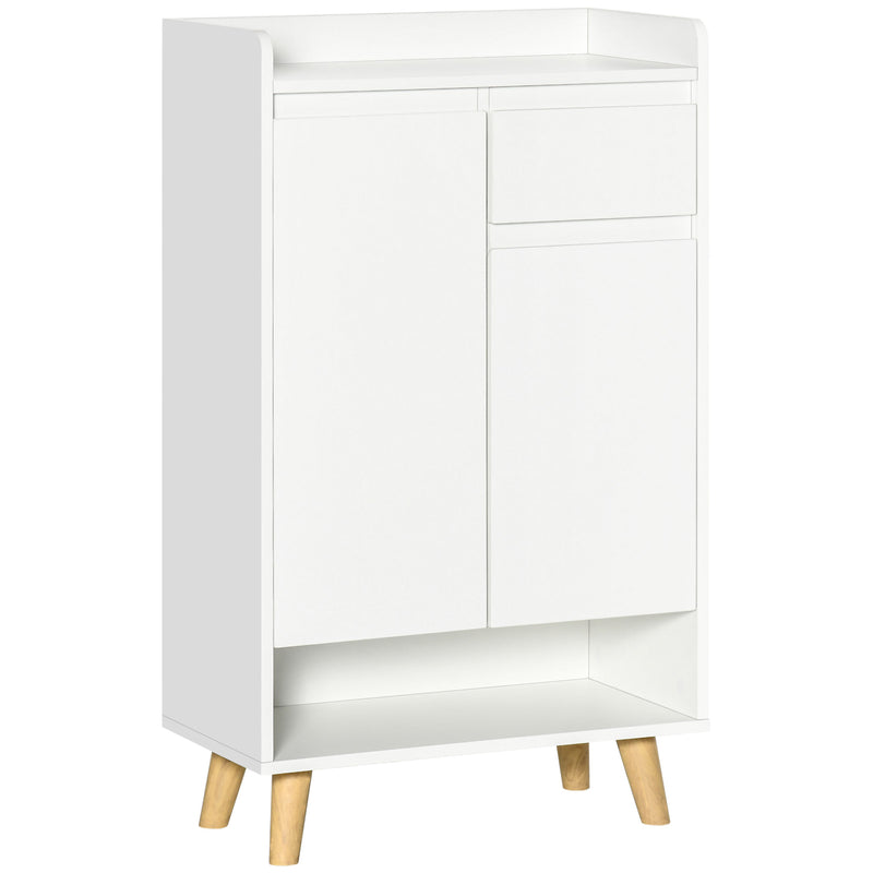 HOMCOM Sideboard Storage Cabinet, Accent Cupboard with Drawer for Hallway White