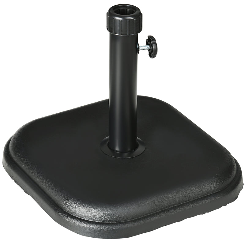 Outsunny 11kg Concrete Square Garden Parasol Base Holder for Table Umbrella