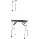 PawHut Foldable Dog Grooming Table Adjustable Arm for Small Dogs 81x49x80 cm