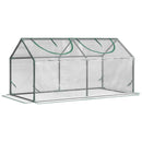 Outsunny Greenhouse Plants Foil Tomato Vegetable House W/ 2 Windows Clear
