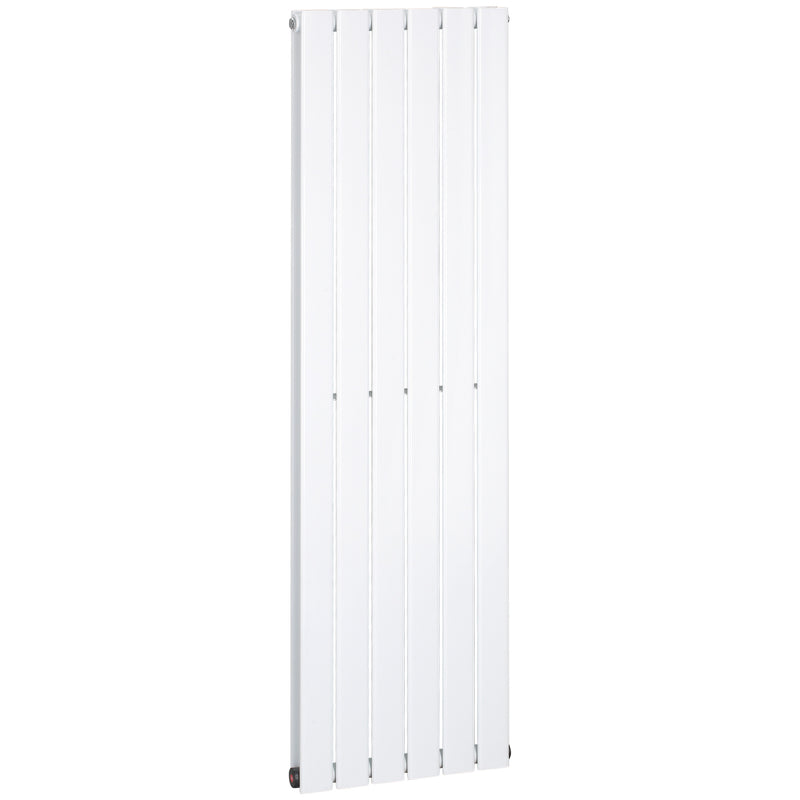 HOMCOM 46 x 160cm Double Panel Vertical Radiator, Water-filled Heater, White