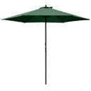 Outsunny 2.8m Patio Umbrella Parasol Outdoor Table Umbrella 6 Ribs Green