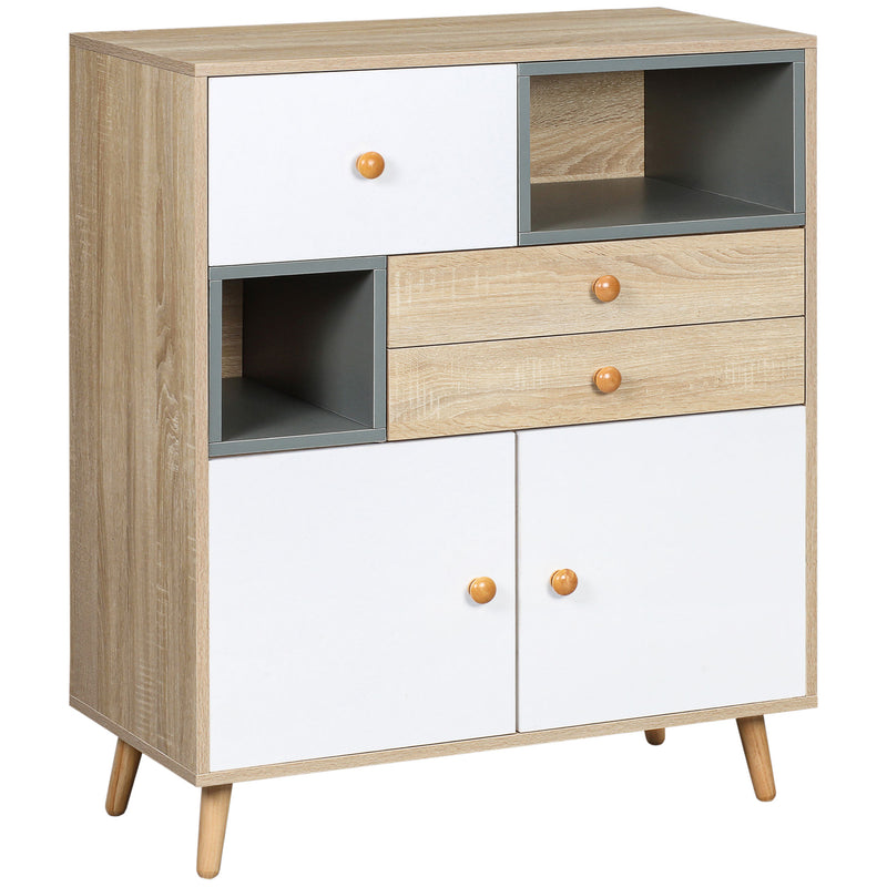 HOMCOM Modern Sideboard, Storage Cabinet, Free Standing Accent Cupboard