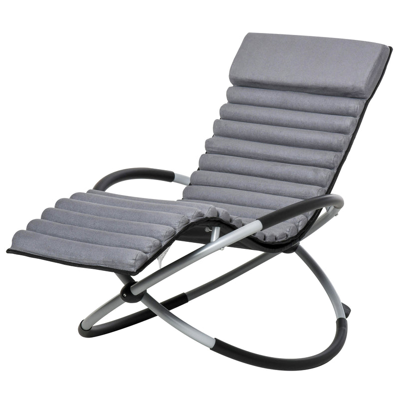 Outsunny Rocking Chair - Grey