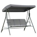 Outsunny Garden Swing 3 Seater-Grey