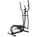 HOMCOM Elliptical Cross Trainer w/ Adjustable Resistance, LCD Monitor, Wheels