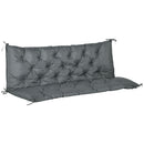 Outsunny  Bench Cushion 3 Seater - Dark Grey