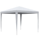 Outsunny Garden Gazebo Marquee Party Tent Wedding Canopy Patio White 2.7 X 2.7m