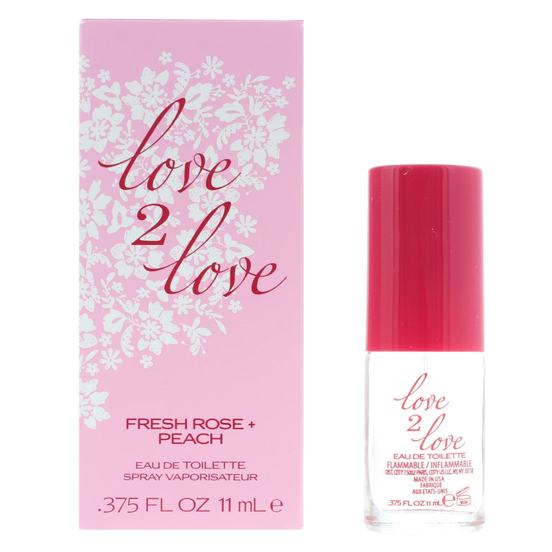 Love 2 Love Fresh Rose + Peach Eau de Toilette 11ml