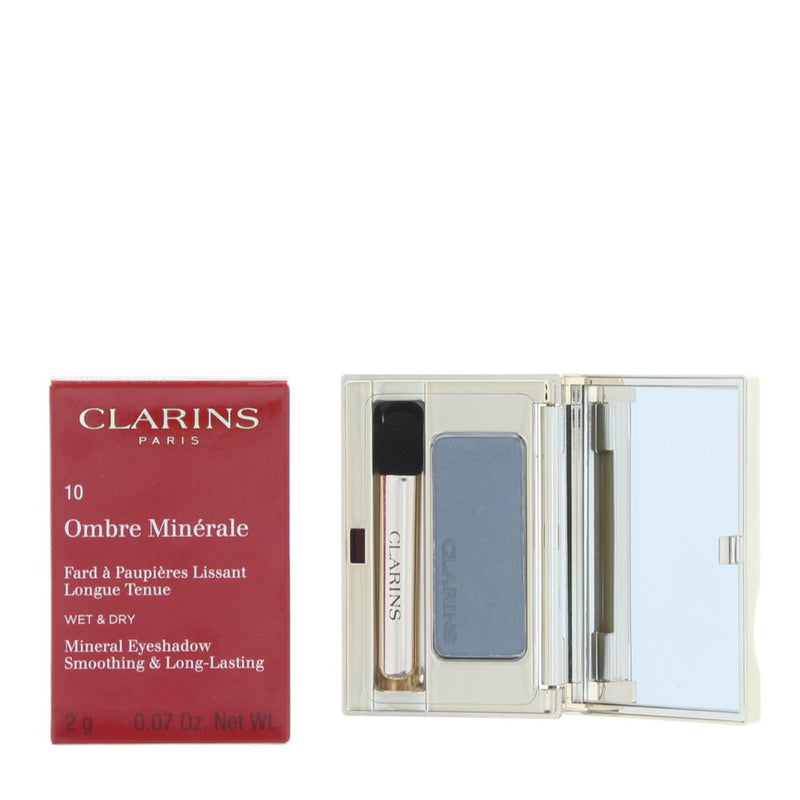 Clarins Ombre Minérale Smoothing  Long-Lasting 10 Slate Blue Eye Shadow 2g