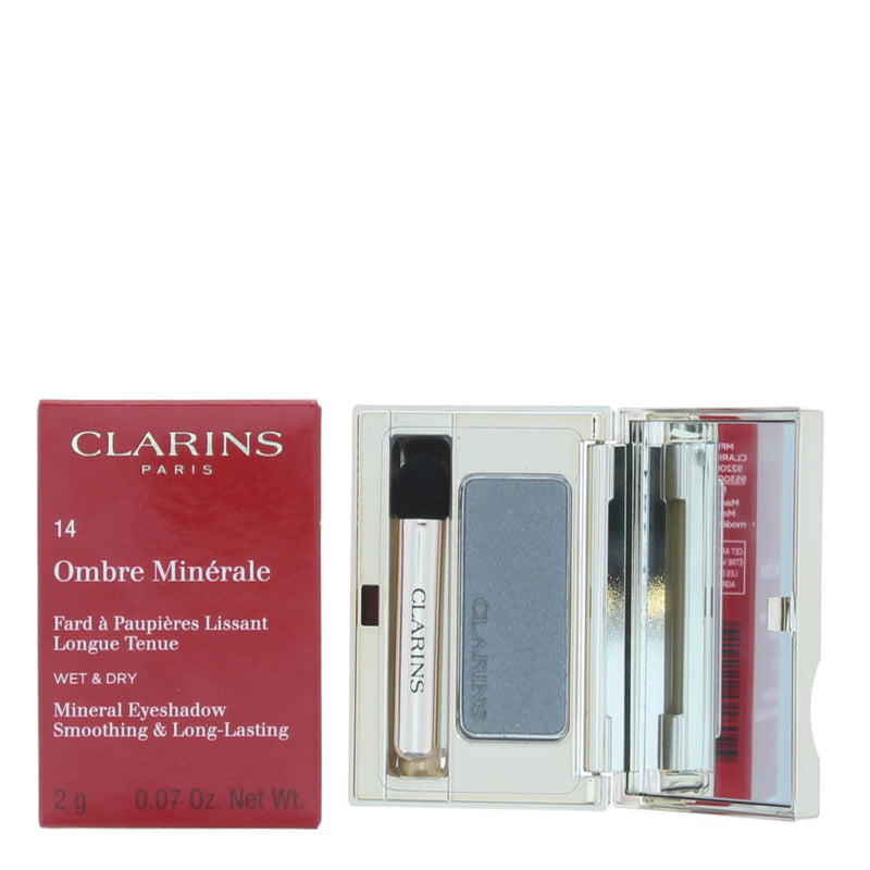 Clarins Ombre Minérale Smoothing  Long-Lasting 14 Platinum Eye Shadow 2g