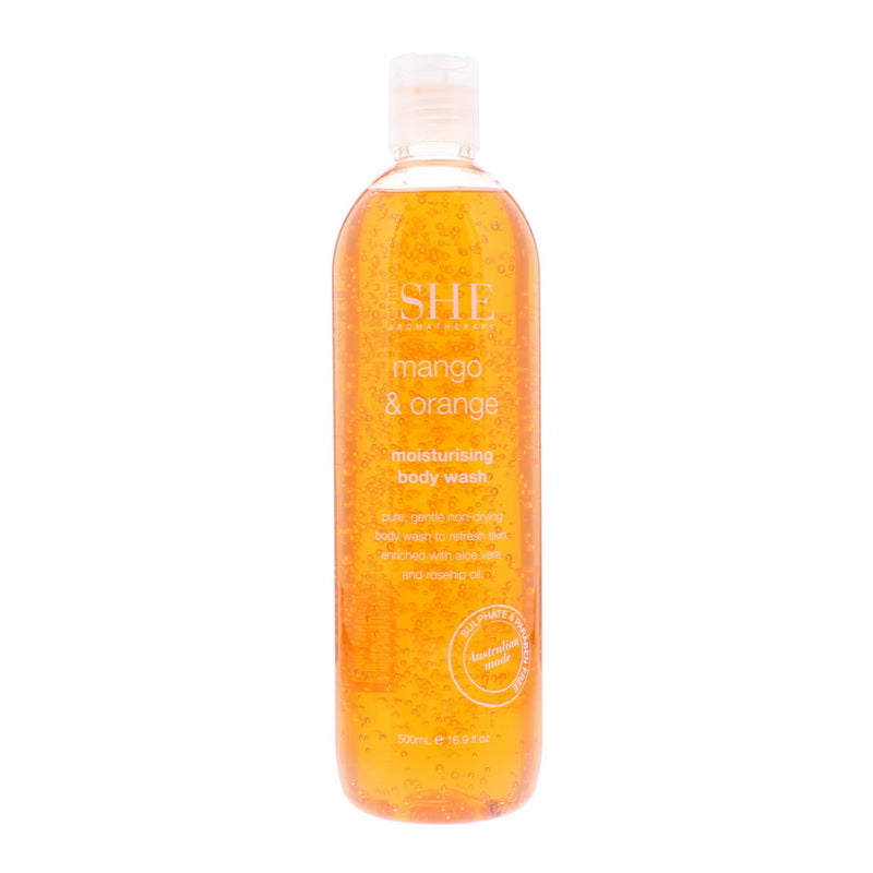 Om She Mango  Orange Moisturising Body Wash 500ml