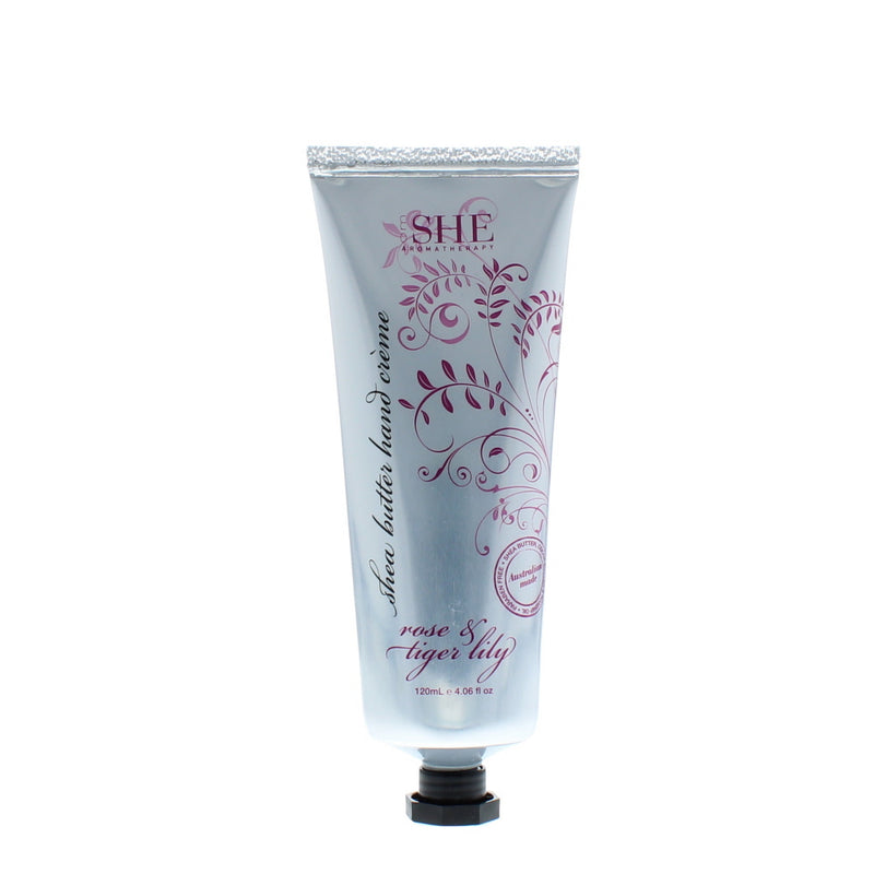 Om She Rose & Tiger Lily Shea Butter Hand Cream 120ml