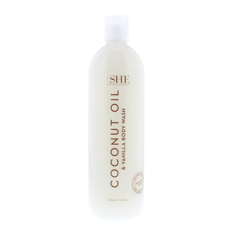 Om She Coconut Oil  Vanilla Body Wash 500ml