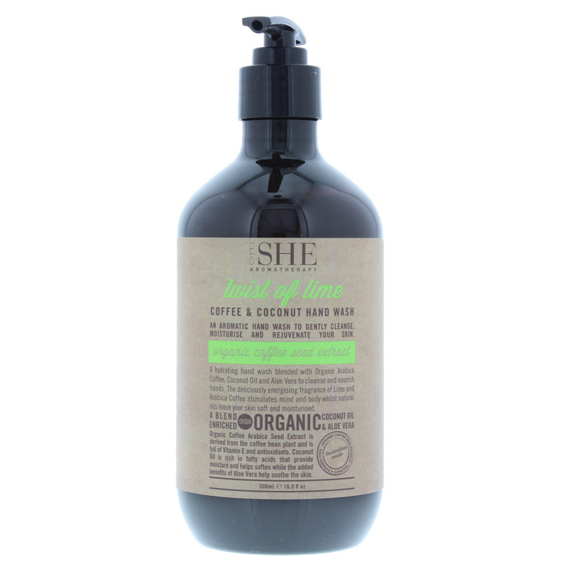 Om She Aromatherapy Twist Of Lime Coffee  Coconut Hand Wash 500ml
