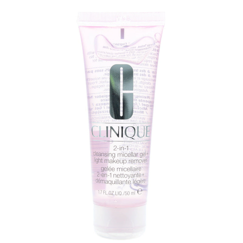 Clinique 2-In-1 Cleansing Micellar Gel And Light Make-Up Remover 50ml