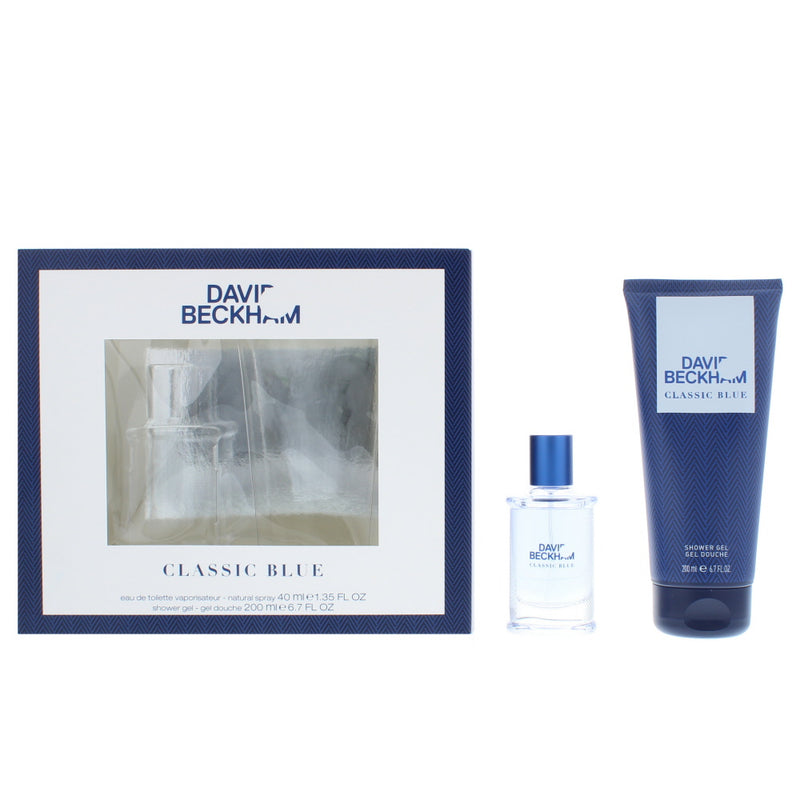 David Beckham Classic Blue Eau de Toilette 2 Pieces Gift Set