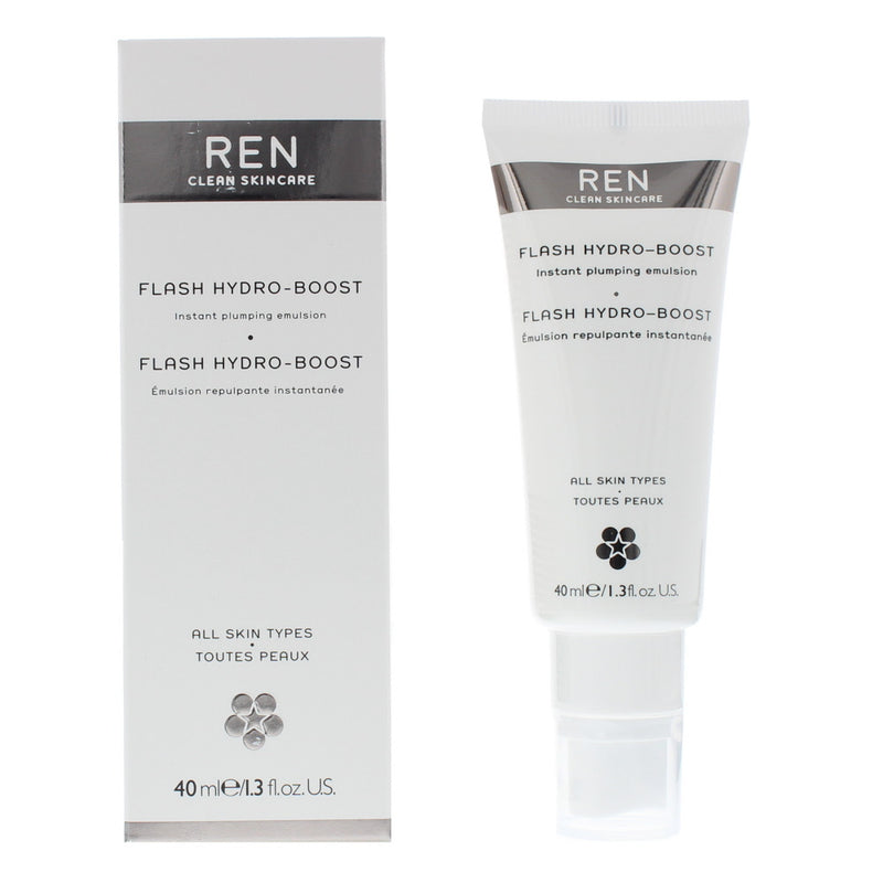 Ren Flash Hydro-Boost Instant Plumping Emulsion All Skin Types Cream 40ml