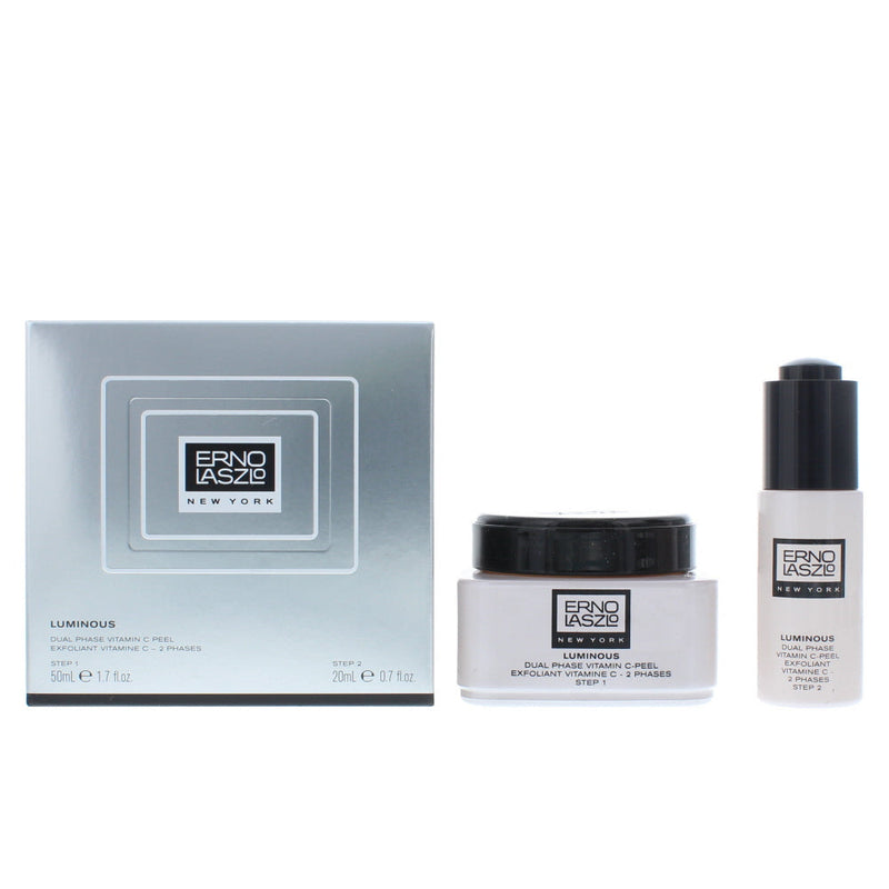 Erno Laszlo Luminous Dual Phase Vitamin C Peel Step 1 X 50Ml  Step 2 X 20Ml Exfoliant 20ml