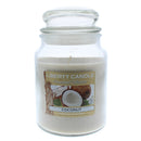 Homestead Candle 18oz Glass Jar Bubble Lid - Coconut