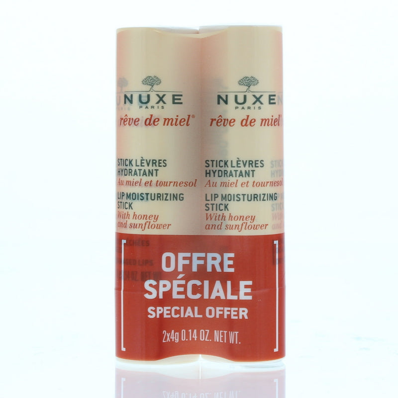 Nuxe Rêve De Miel Lip Moisturising Duo Pack Lip Balm 2 x 4g