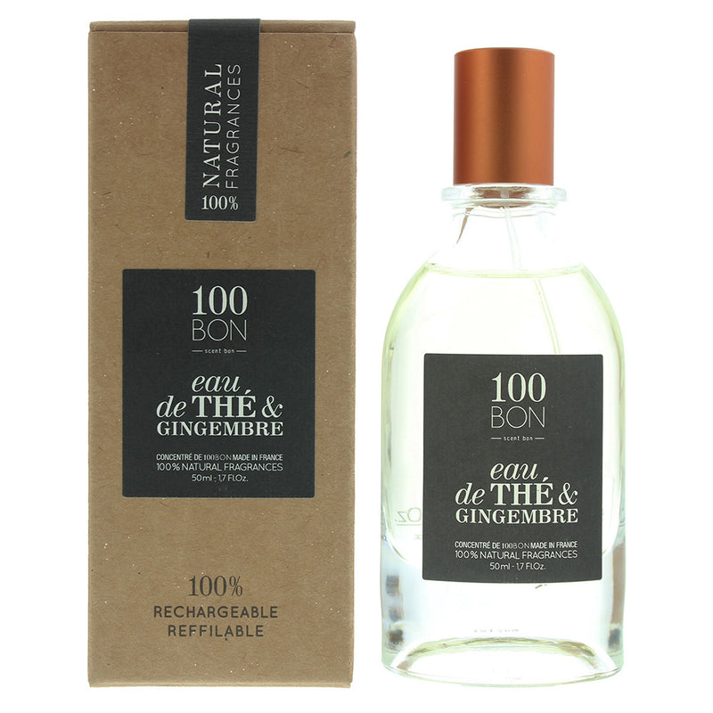 100 Bon Eau De Thé  Gingembre Concentré Refillable Eau de Parfum 50ml
