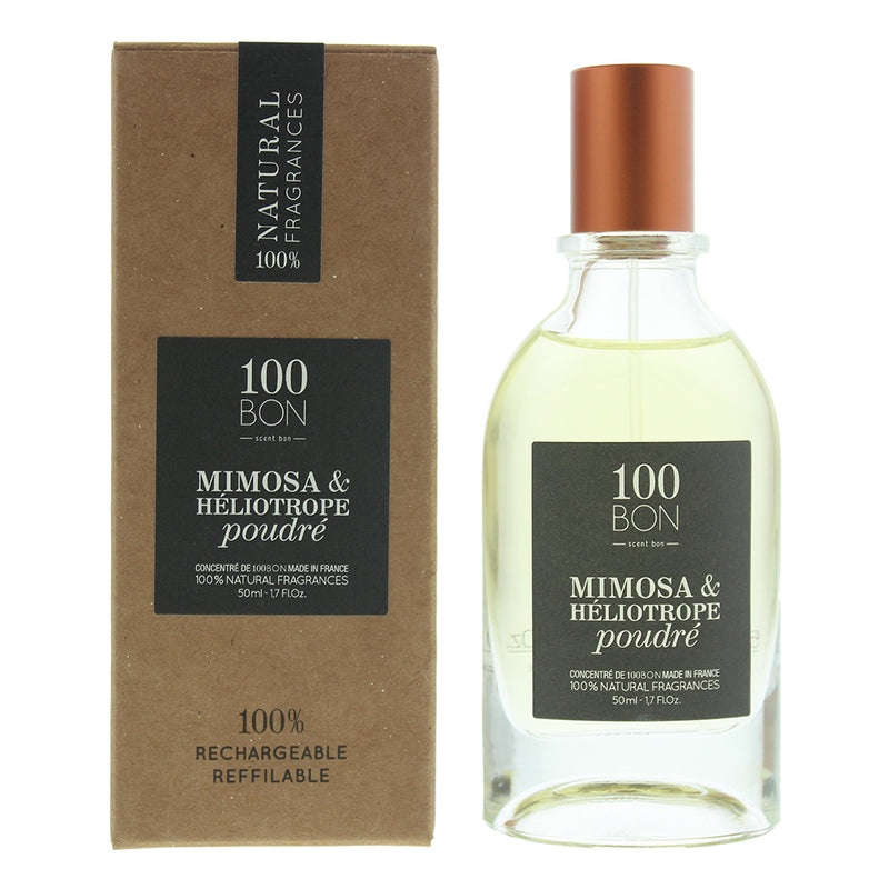 100 Bon Mimosa  Héliotrope Poudré Concentré Refillable Eau de Parfum 50ml