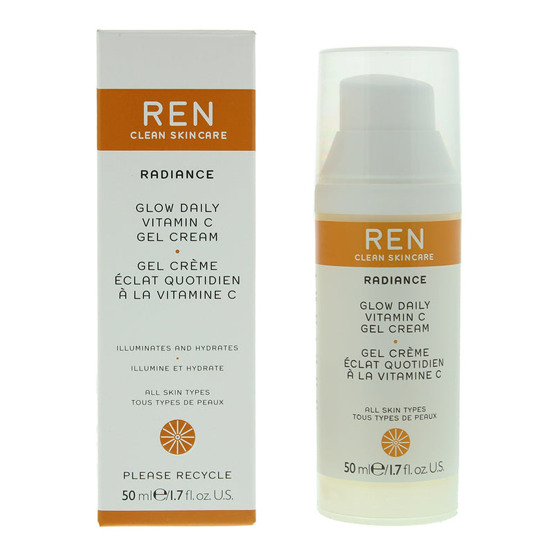 Ren Radiance Glow Daily Vitamin C Gel All Skin Types Cream 50ml