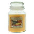 Liberty Candle 18oz Glass Jar Bubble Lid - Tropical Fruit