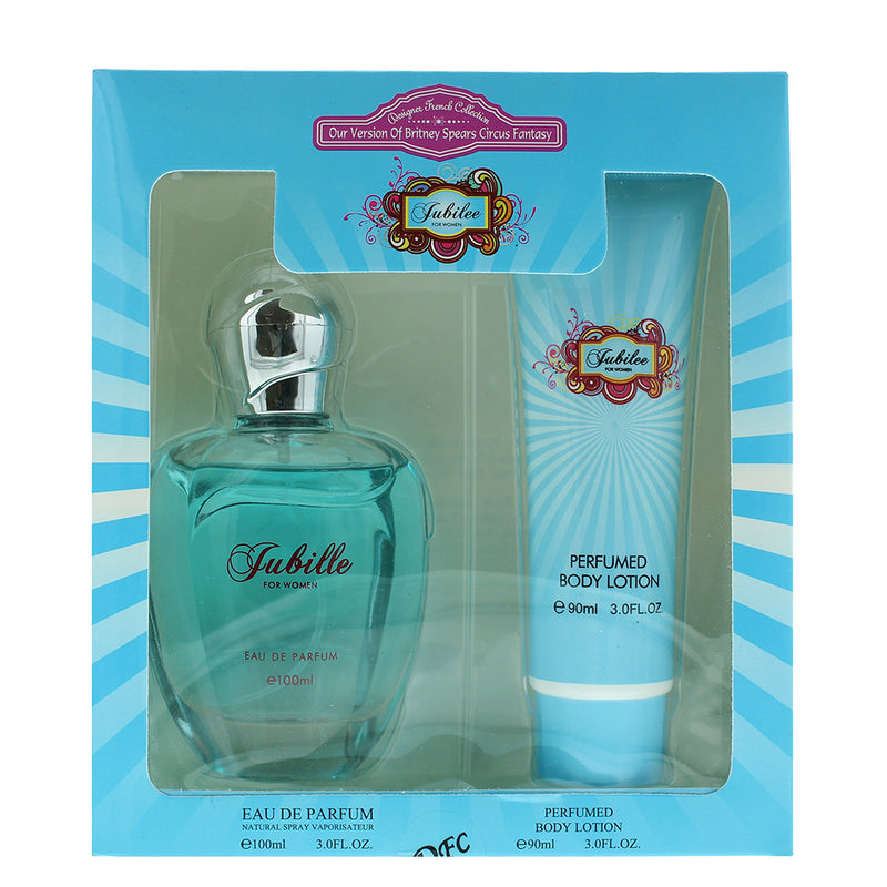 Designer French Collection Jubilee Eau de Parfum Gift Set : Eau de Parum 100ml - Body Lotion 90ml