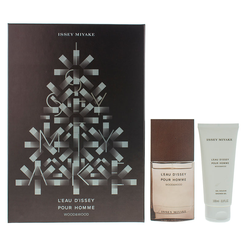 Issey Miyake L'eau D'issey Pour Homme Wood & Wood Eau de Parfum Gift Set : Eau de Parfum 50ml - Shower Gel 100ml