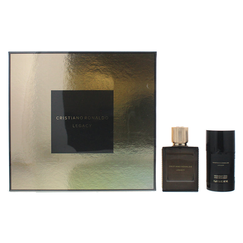 Cristiano Ronaldo Legacy Eau de Toilette 2 Pieces Gift Set 50ml For Him