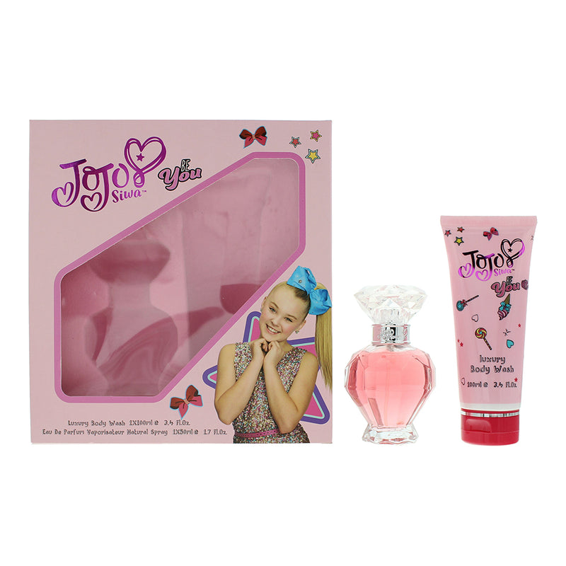 JoJo Siwa Be You Eau de Parfum 2 Pieces Gift Set : Eau de Parfum 50ml - Body Was