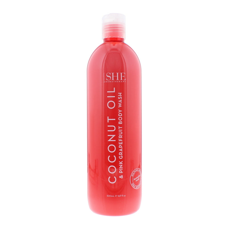 Om She Coconut Oil  Pink Grapefruit Body Wash 500ml