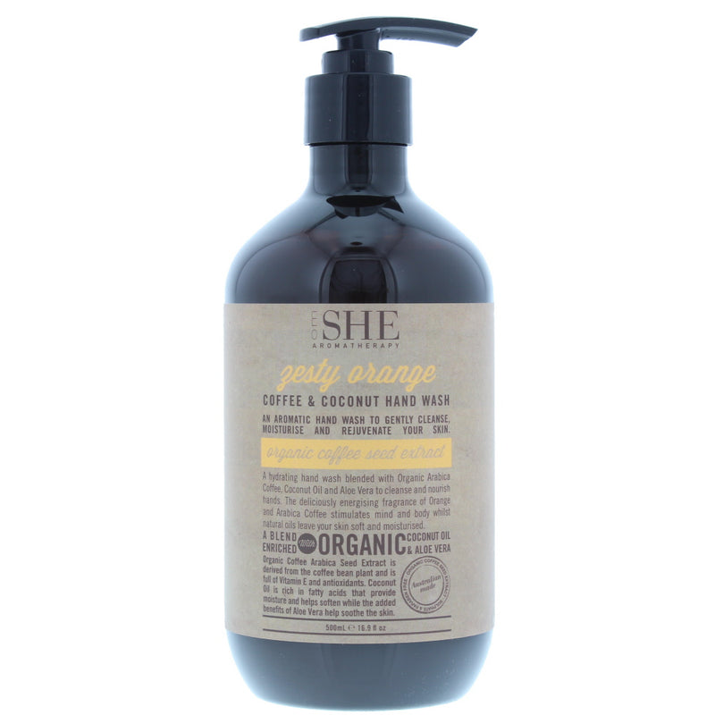 Om She Zesty Orange Coffee  Coconut Hand Wash 500ml