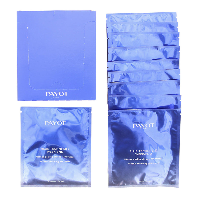 Payot Blue Techni Liss Week-End Chrono-Renewing Peel Mask x 10 Sachets