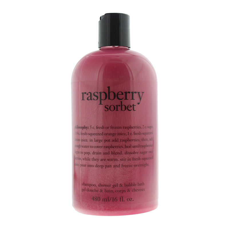 Philosophy Raspberry Sorbet Shamppo, Shower Gel  Bubble Bath 480ml