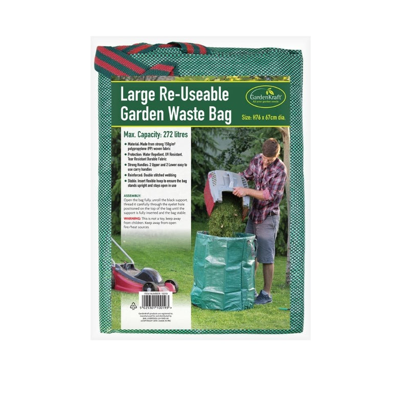 GardenKraft Garden Re-useable Waste Bag Large 272L