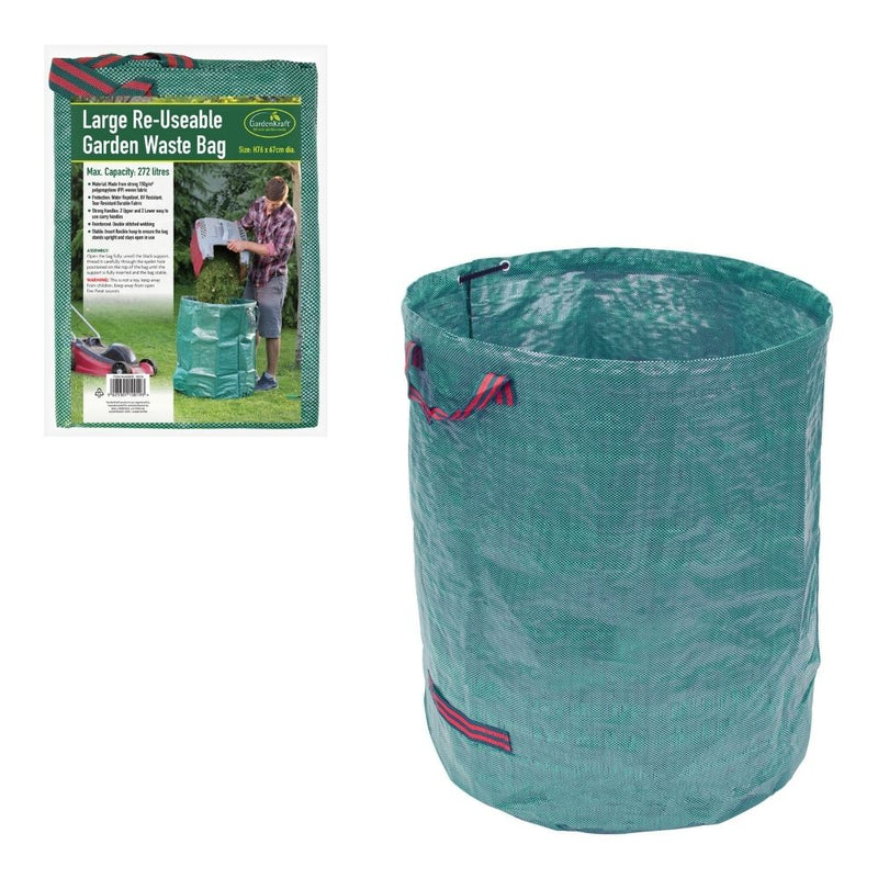 GardenKraft Garden Re-useable Waste Bag Large 272L