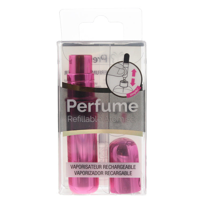 Pressit Hot Pink Refillable Perfume Spray Bottle