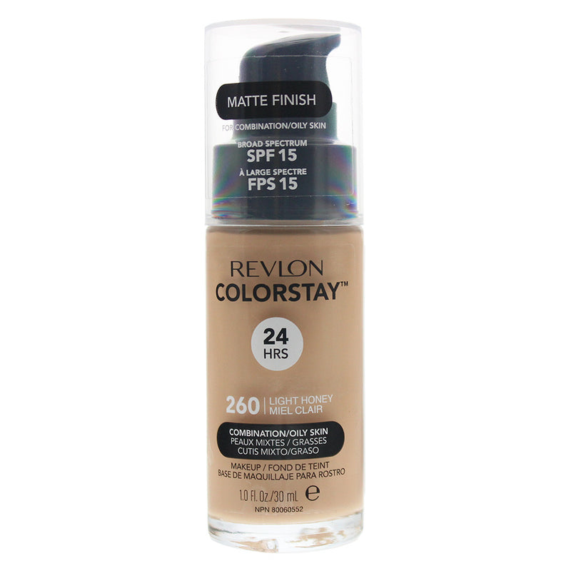Revlon Colorstay Makeup Combination/Oily Skin Spf 15 260 Light Honey Foundation 30ml