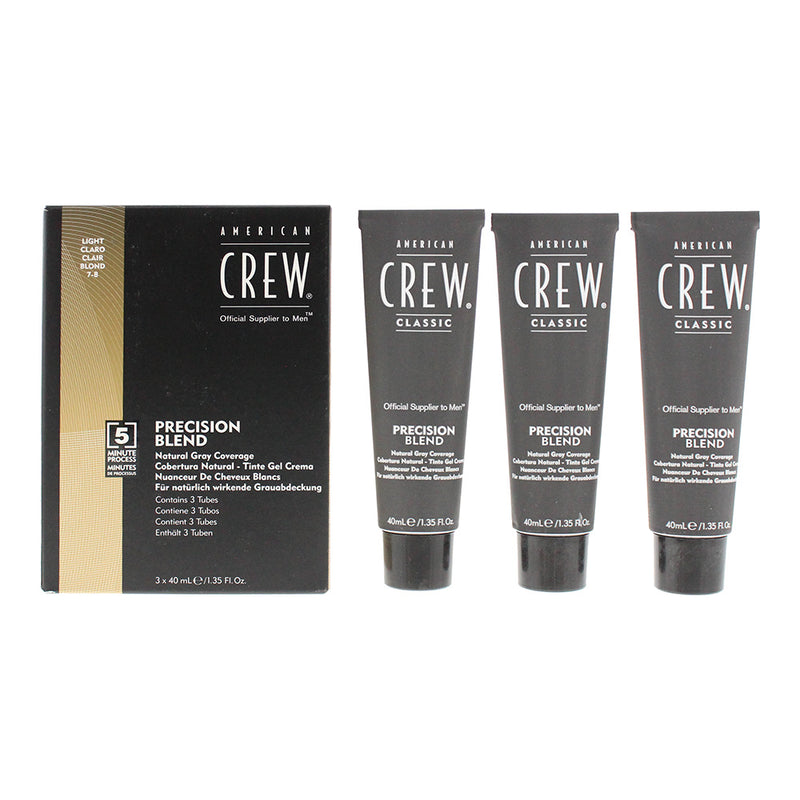 American Crew Precision Blend Light Hair Colour 3 x 40ml