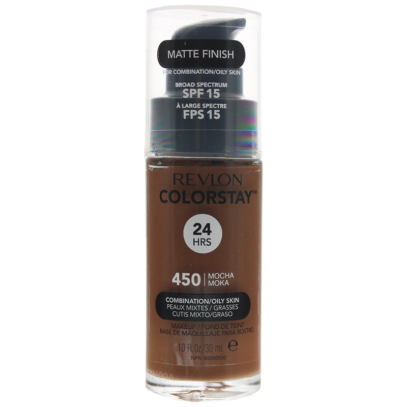 Revlon Colorstay Makeup Combination/Oily Skin Spf 15 450 Mocha Foundation 30ml