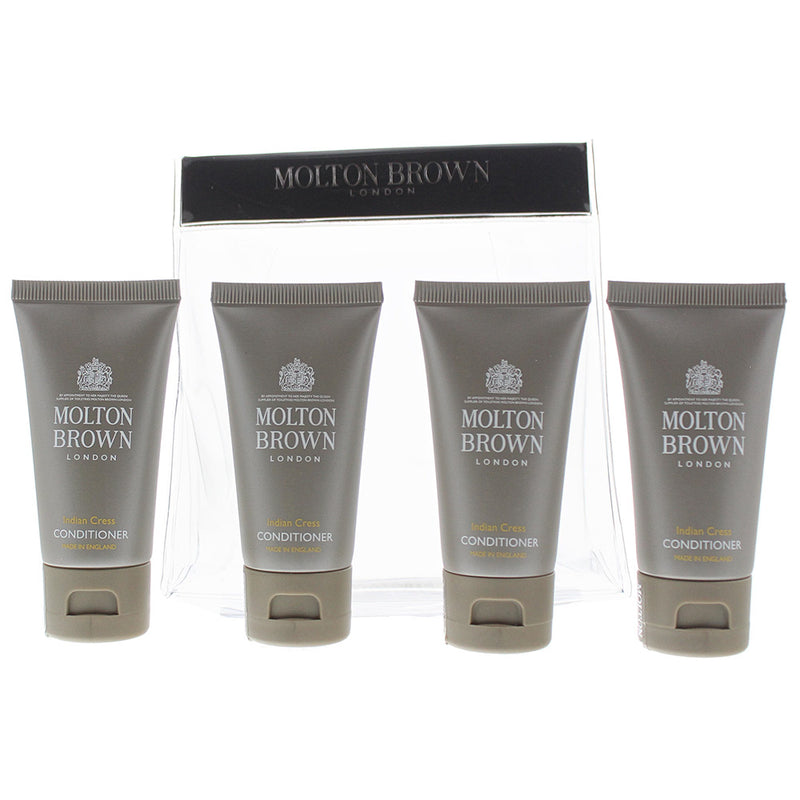 Molton Brown Indian Cress 4 Piece Gift Set: 4 x Conditioner 30ml
