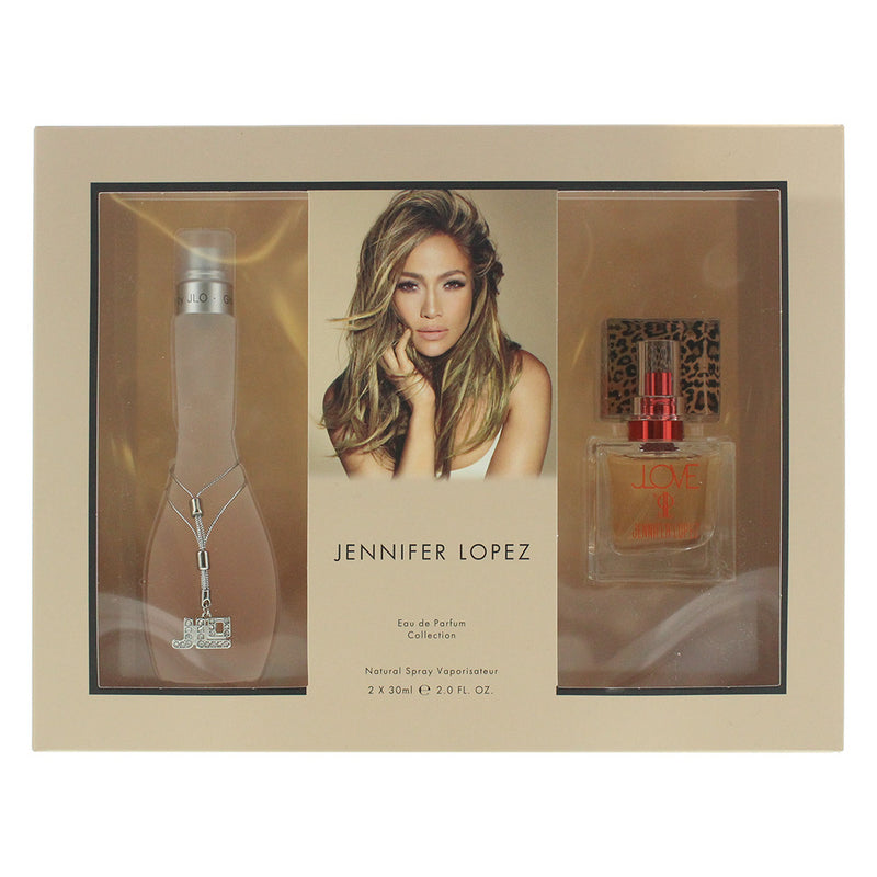 Jennifer Lopez Glow 2 Piece Gift Set: Glow Eau De Toilette 30ml - JLove Eau De Parfum 30ml