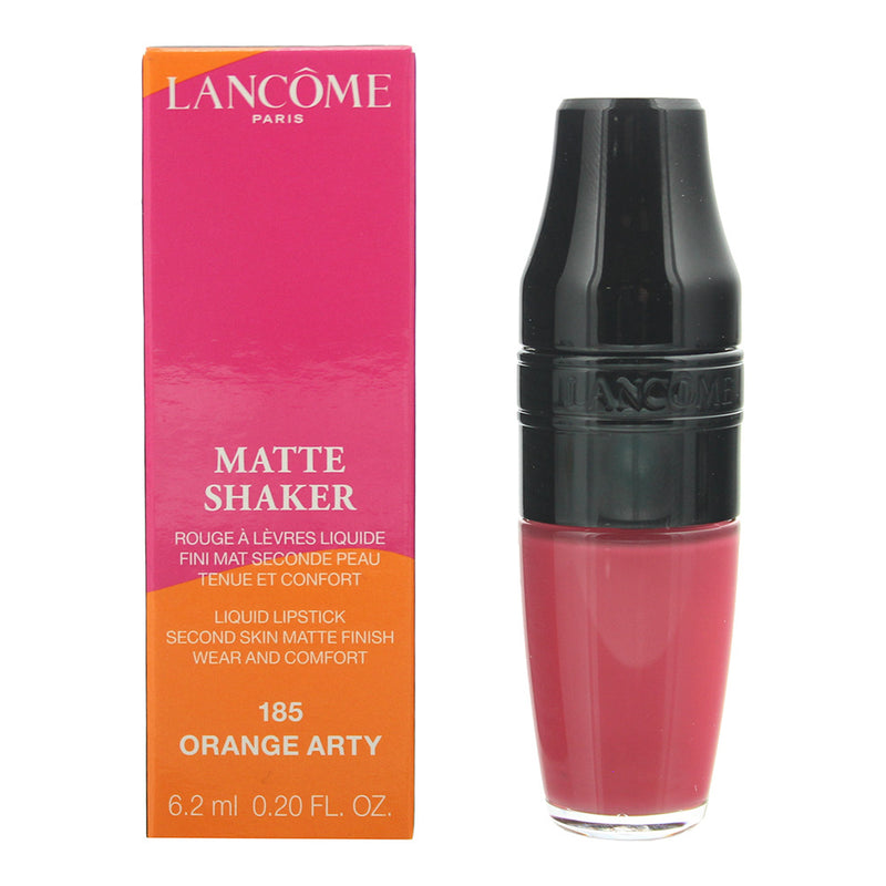 Lancôme Matte Shaker 185 Orange Arty Liquid Lipstick 6.2ml